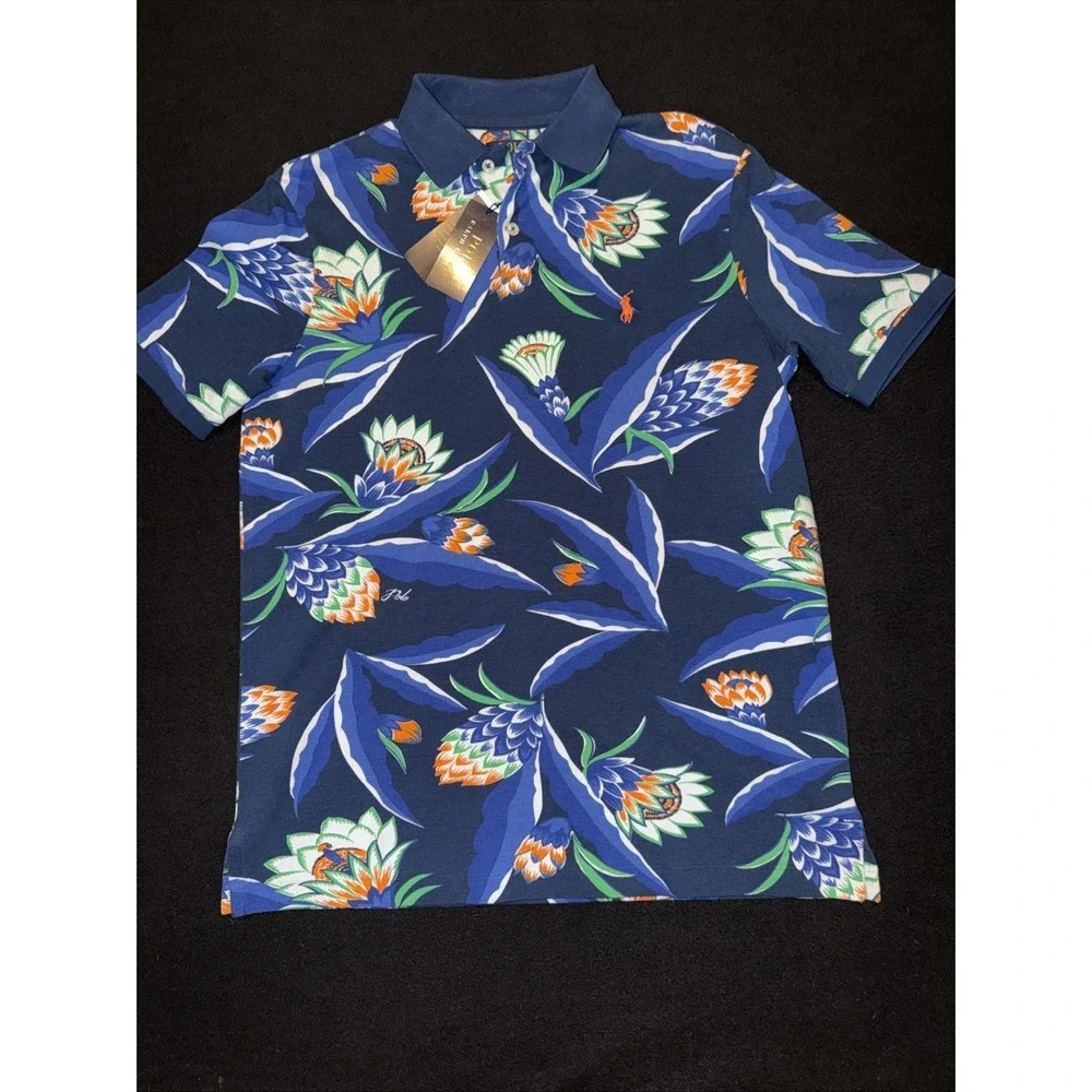 Polo Ralph Lauren Classic Fit Polo Tropical Floral Short Sleeve Mens Small NWT
